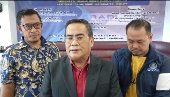 Antusiasme Advokat DPC Peradi Bandar Lampung Ikuti Sosialisasi Penerapan KUHP dan KUHAP Baru