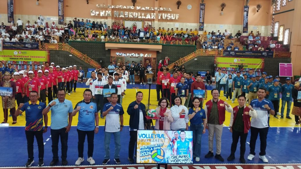 ATR/BPN Lampung Jadi Tuan Rumah Regional II Turnamen Voli Menteri ATR/BPN CUP 2024