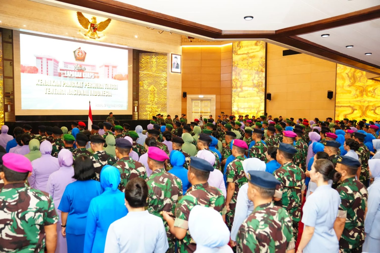 177 Perwira Tinggi TNI Resmi Naik Pangkat, Dari Dankodiklat hingga Irjen TNI