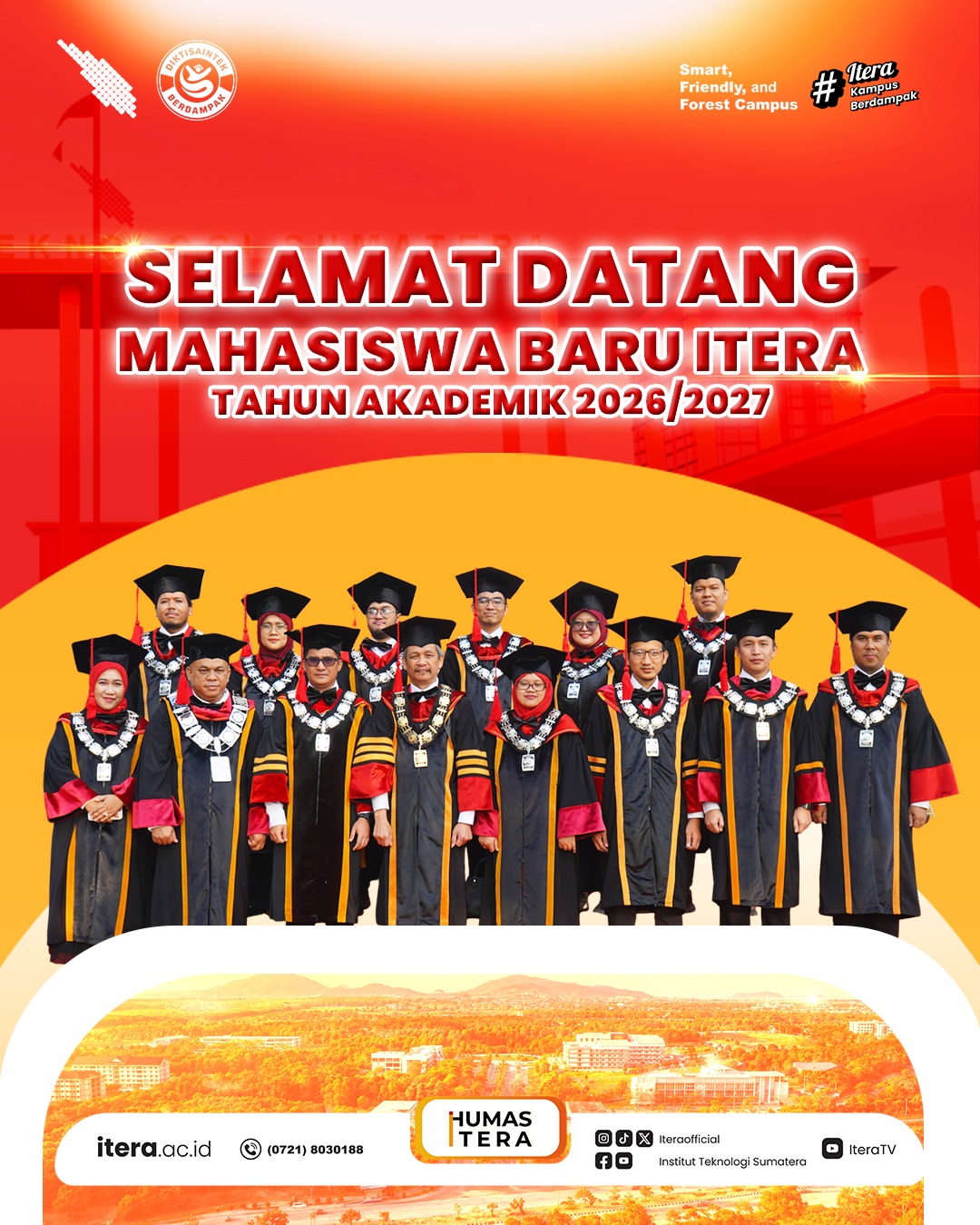 ITERA Terima 5.832 Mahasiswa Baru, Catat Rekor Terbanyak Sepanjang Berdiri