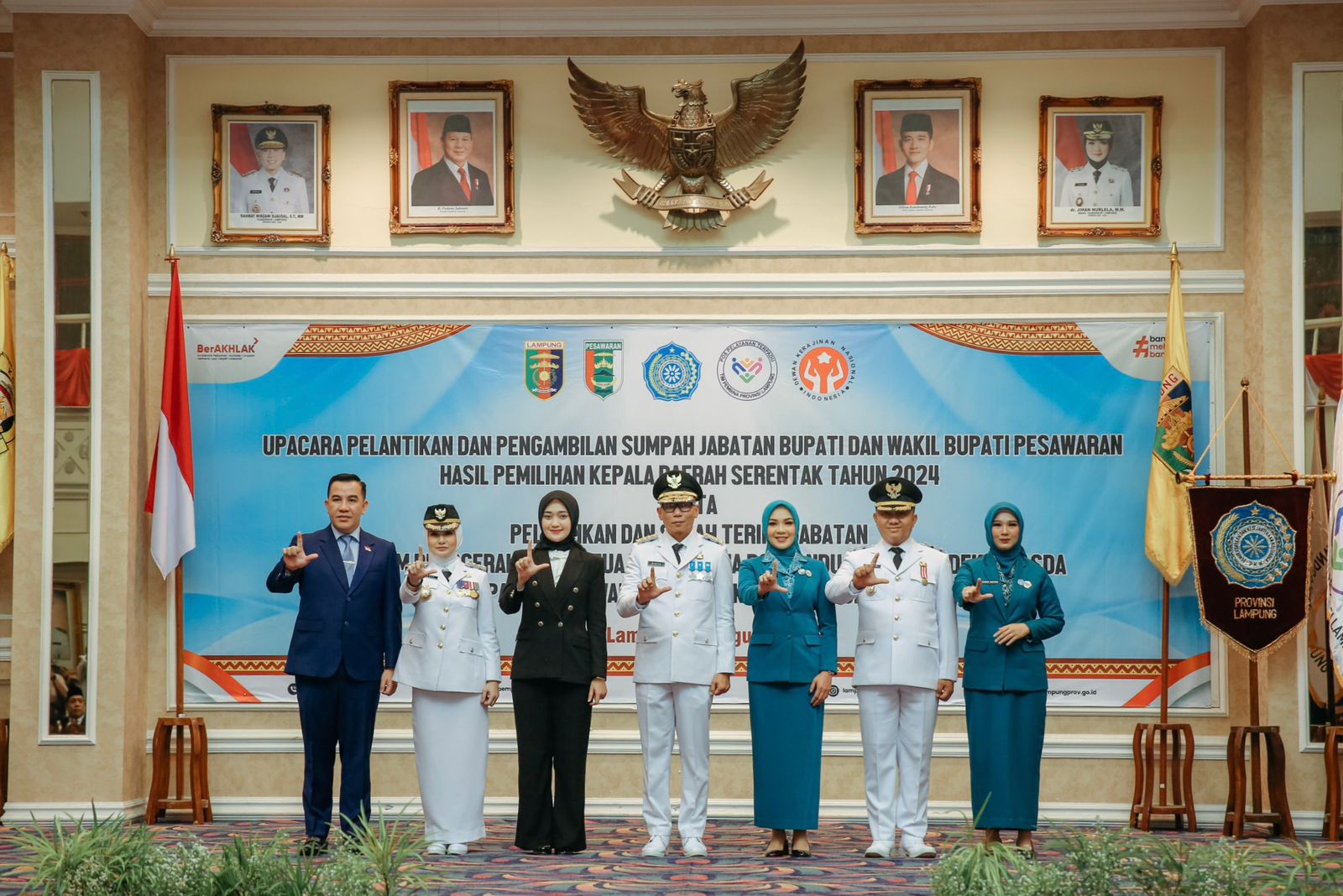 Nanda Indira Bastian dan Antonius Muhammad Ali Resmi Menjadi Bupati-Wakil Bupati Pesawaran 2025–2030