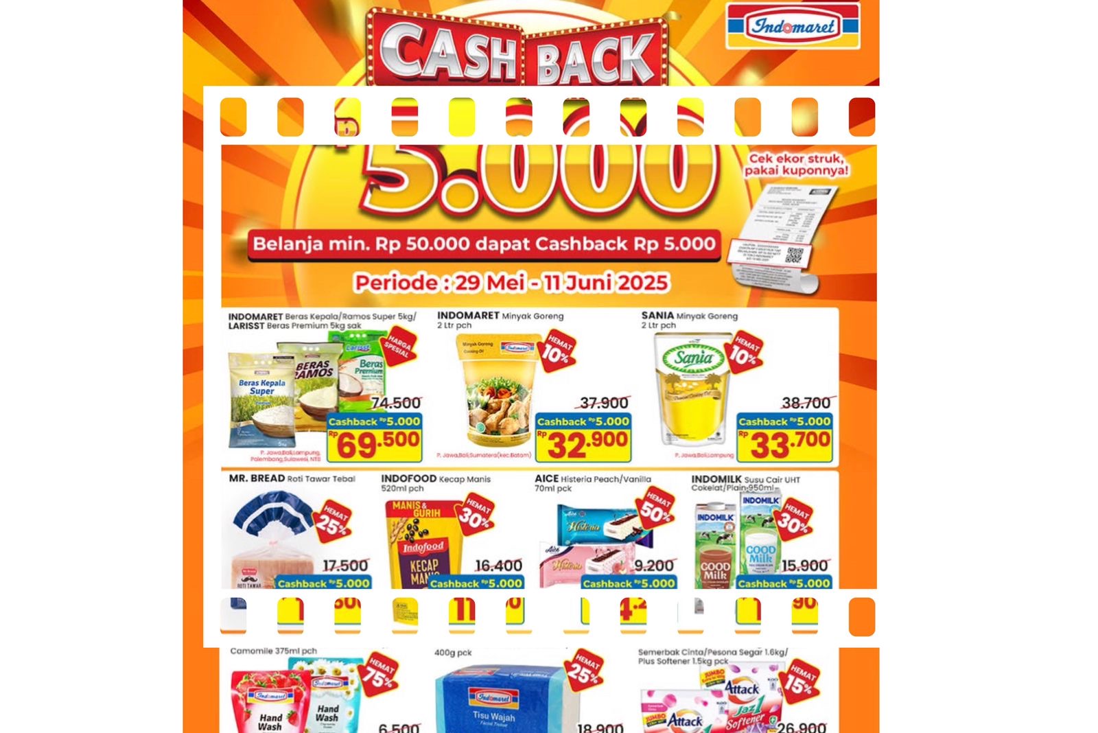 Belanja Hemat, Dapat Cashback! Promo Spesial Indomaret 29 Mei–11 Juni 2025