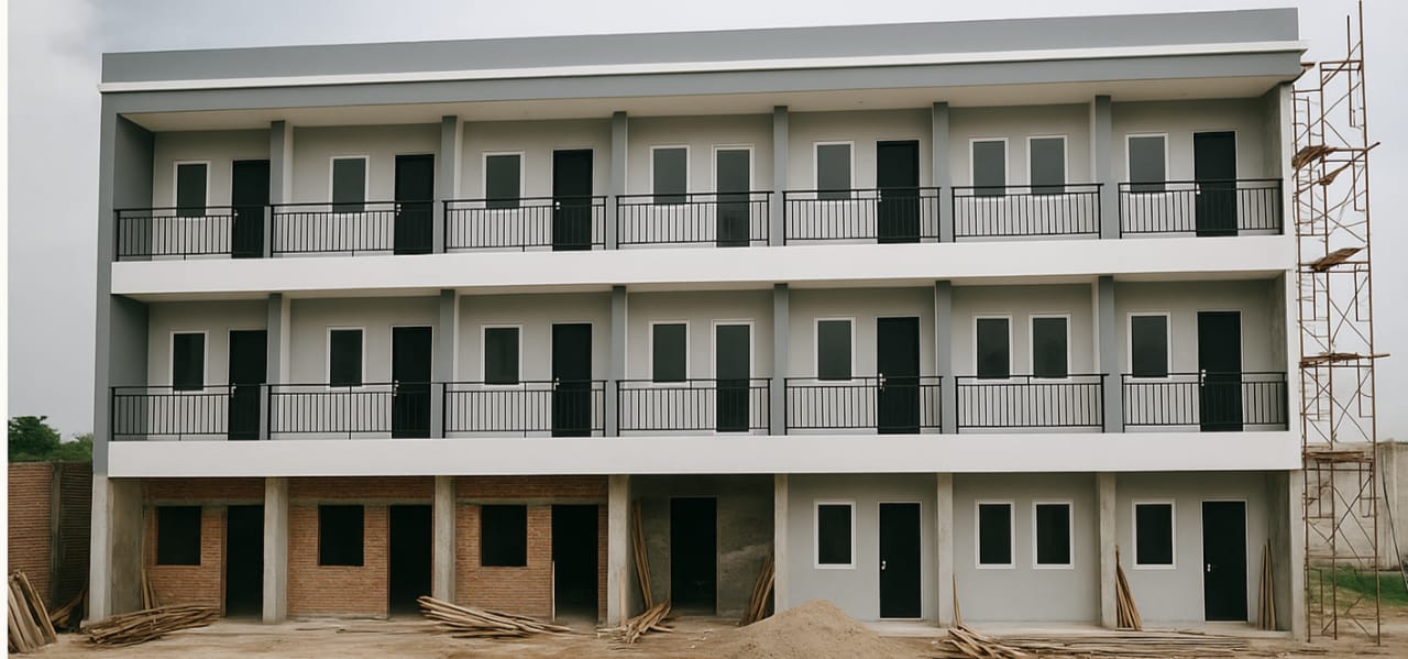 Ide Bisnis Desain Asrama Modern untuk Mahasiswa dengan 20 Kamar dan Fasilitas Lengkap