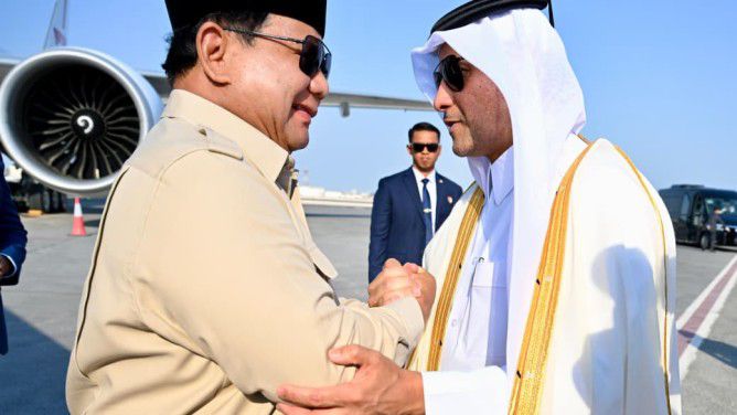 Prabowo Temui Emir Qatar, Sampaikan Dukungan Pascaserangan Israel