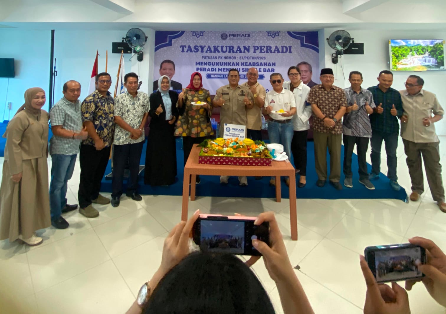 Menang PK, DPC PERADI Bandar Lampung Tasyakuran : Momentum Menuju Single Bar 