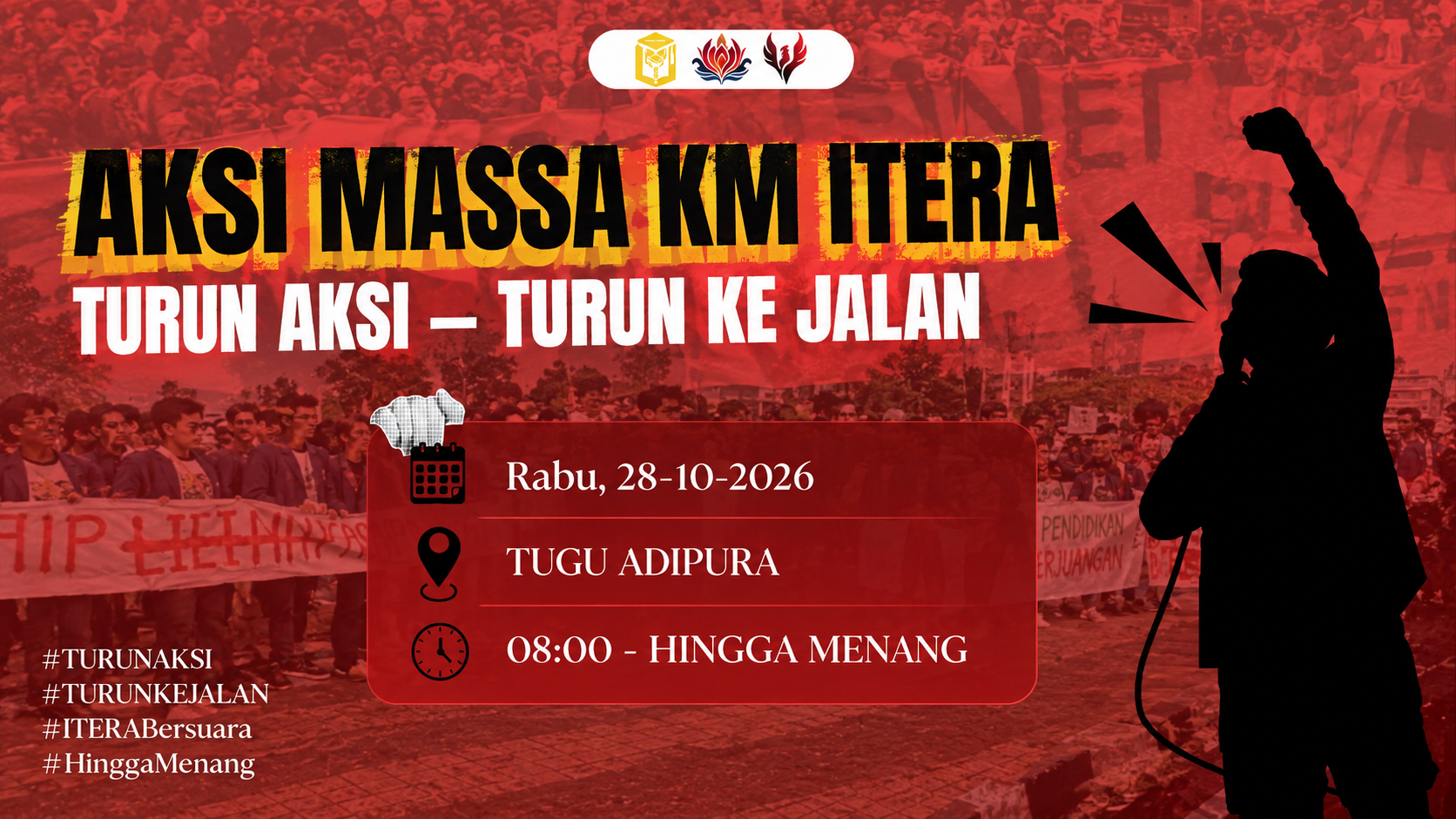 Mahasiswa Itera Turun ke Jalan, Desak Pemerintah Tuntaskan Lima Persoalan Nasional
