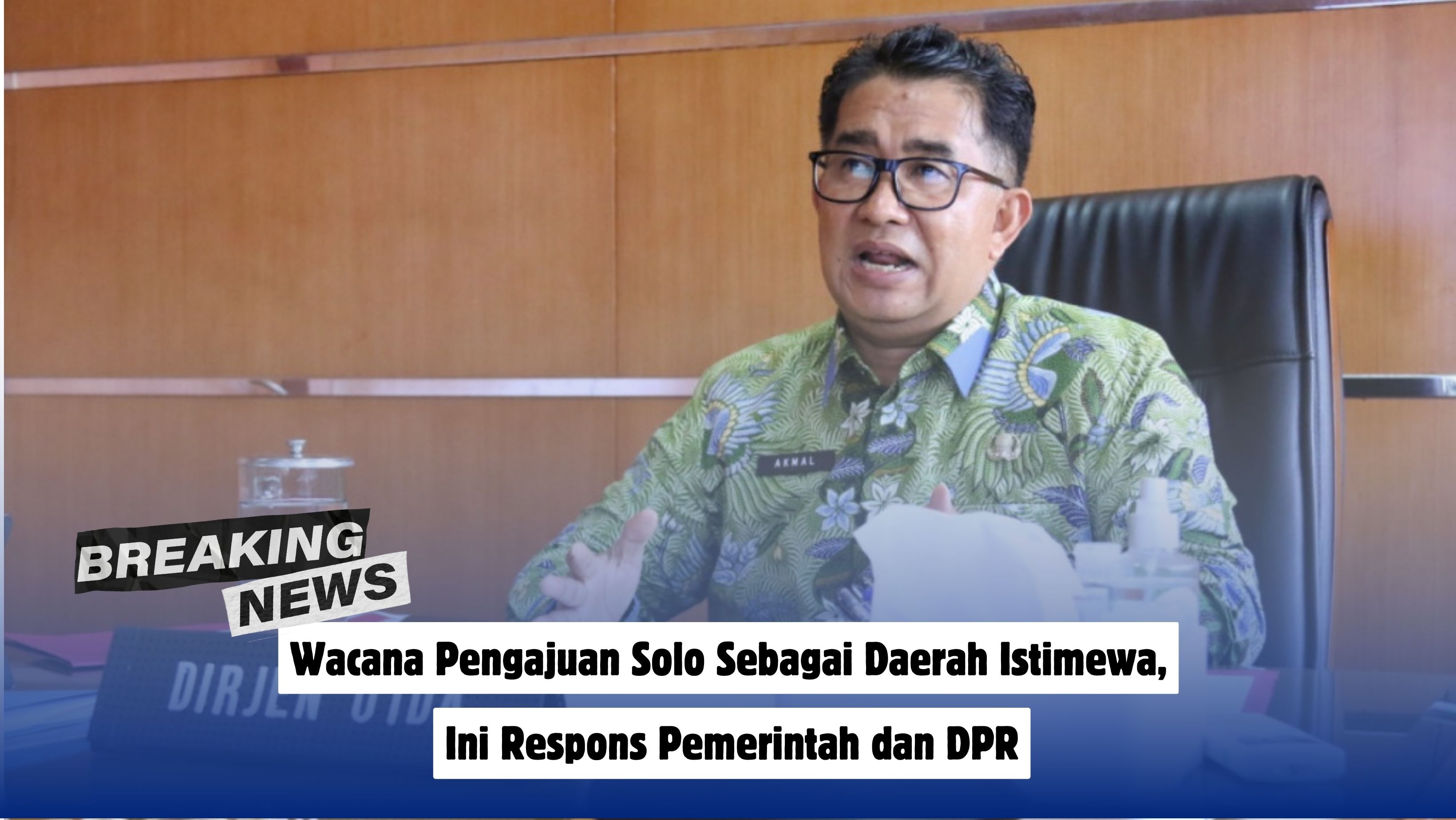 Wacana Pengajuan Solo Sebagai Daerah Istimewa, Ini Respons Pemerintah dan DPR