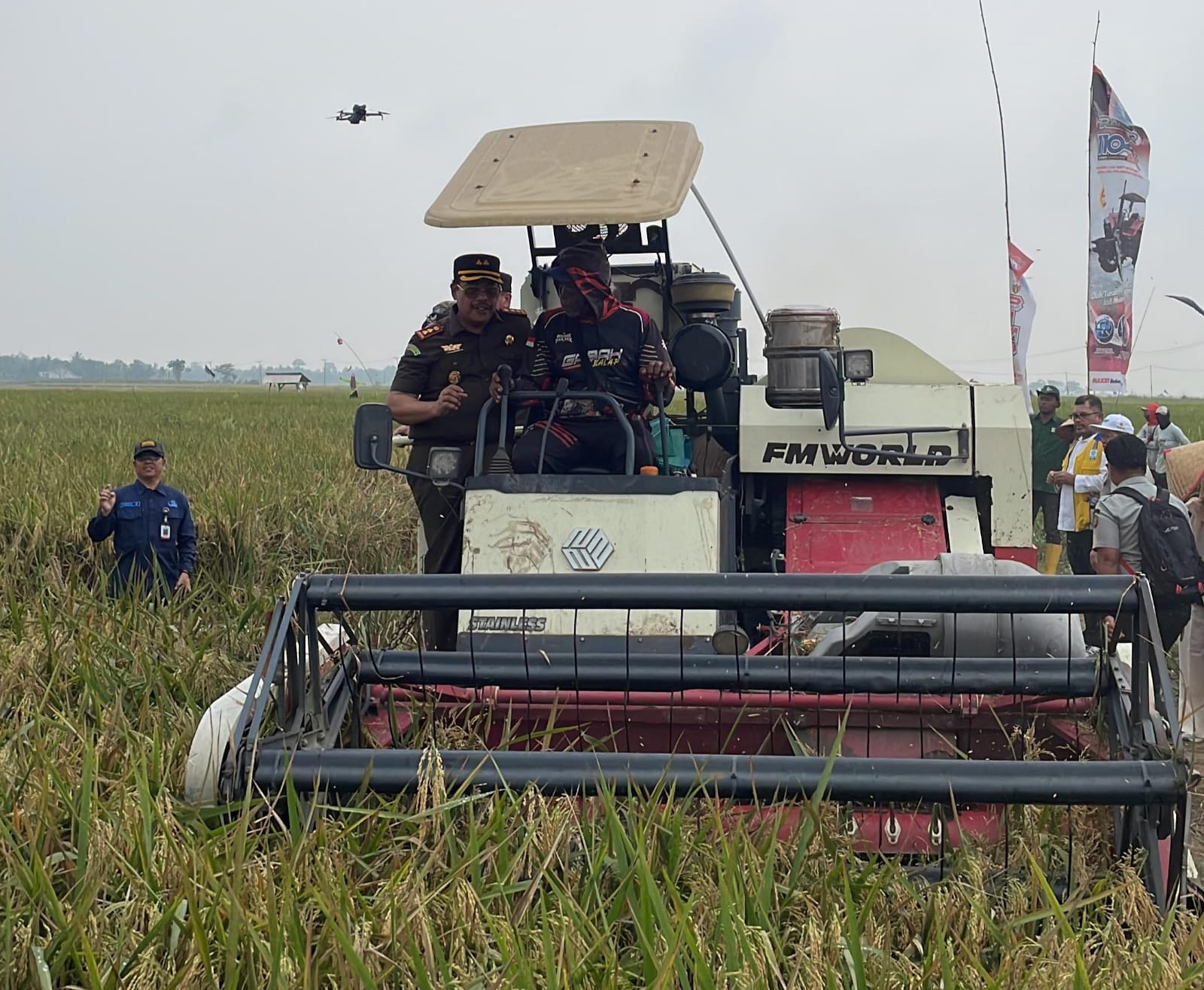 Petani Mitra Adhyaksa Lampung Timur Buktikan Sawah Tetap Produktif di Tengah Ancaman El Nino