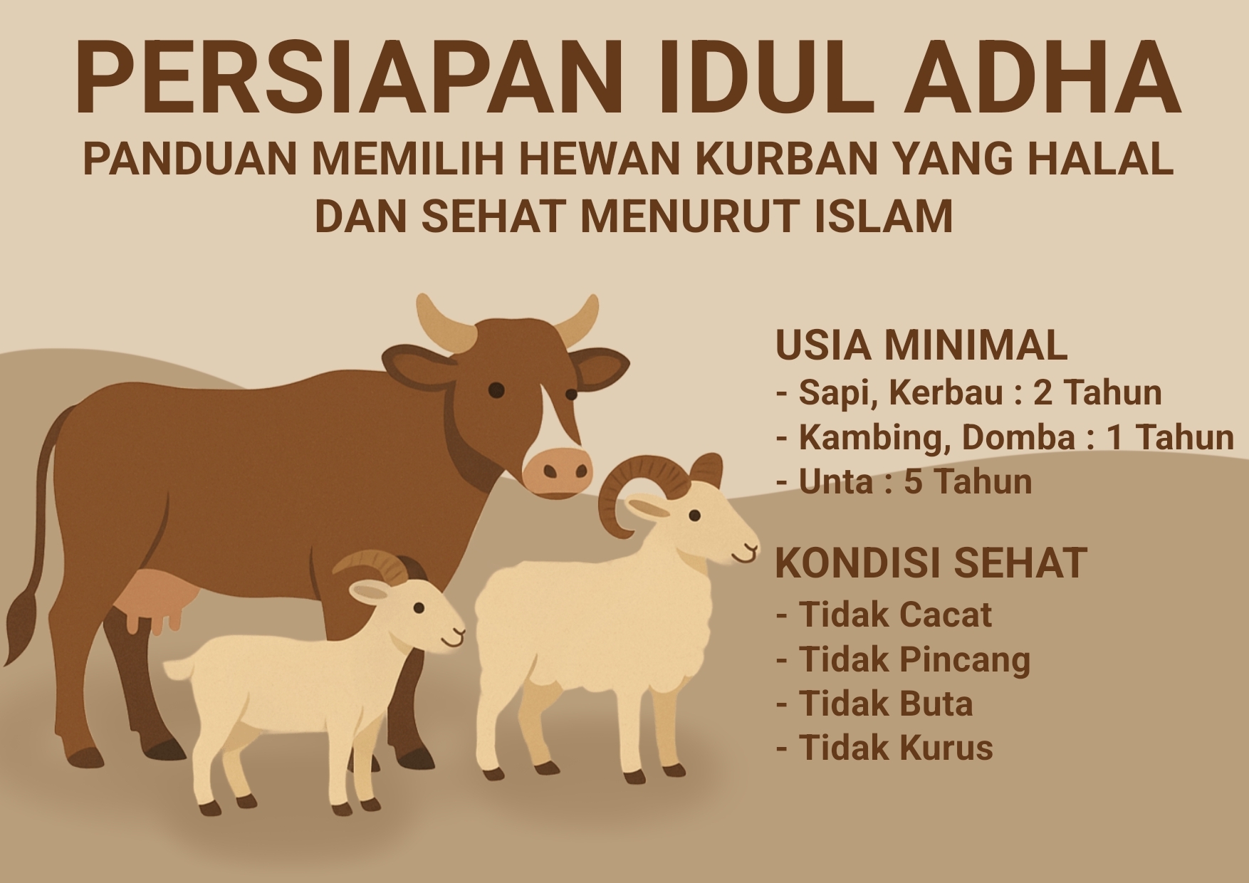 Persiapan Idul Adha: Panduan Memilih Hewan Kurban yang Halal dan Sehat Menurut Islam