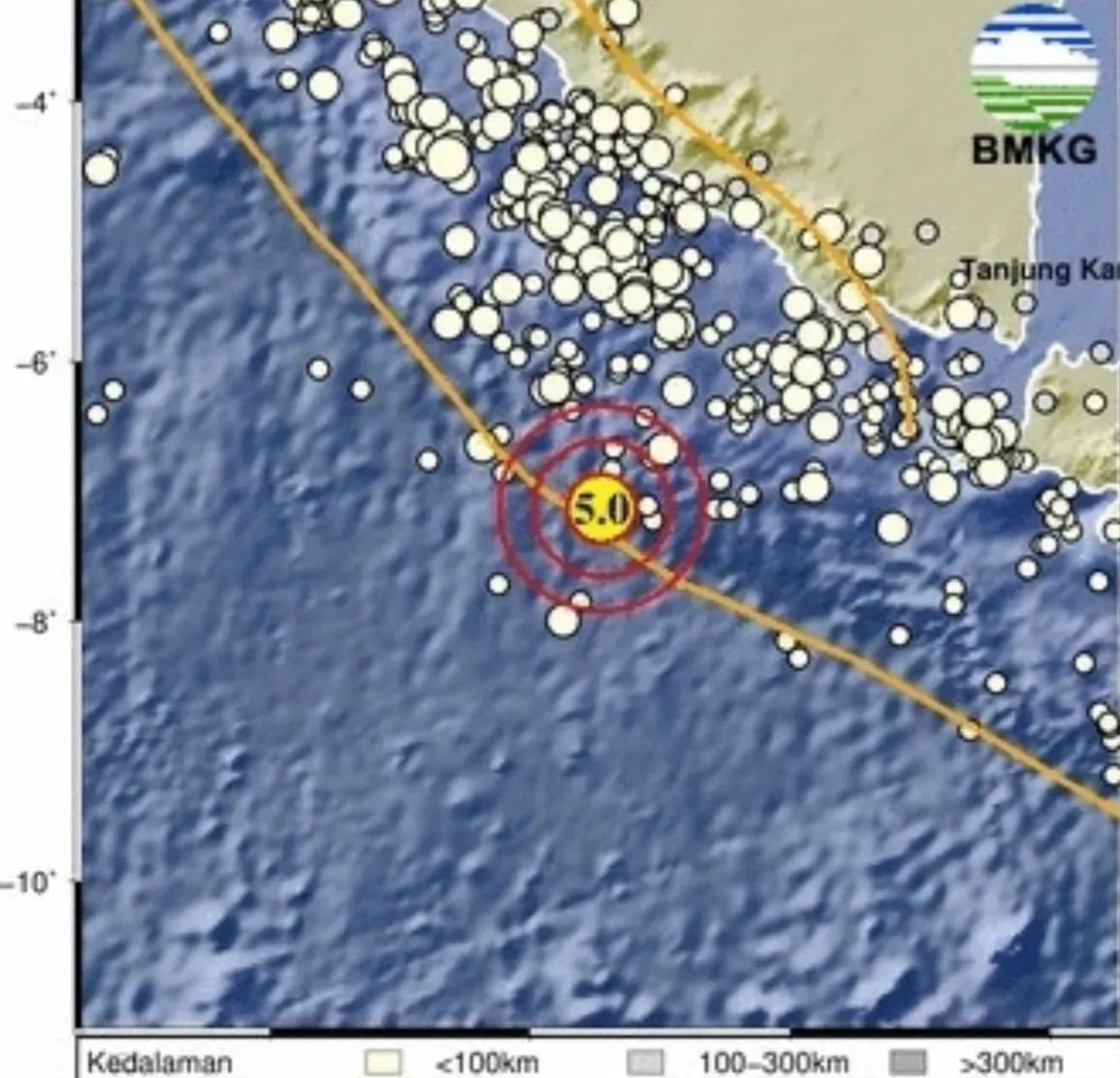 Gempa Magnitudo 5,0 Guncang Enggano Bengkulu