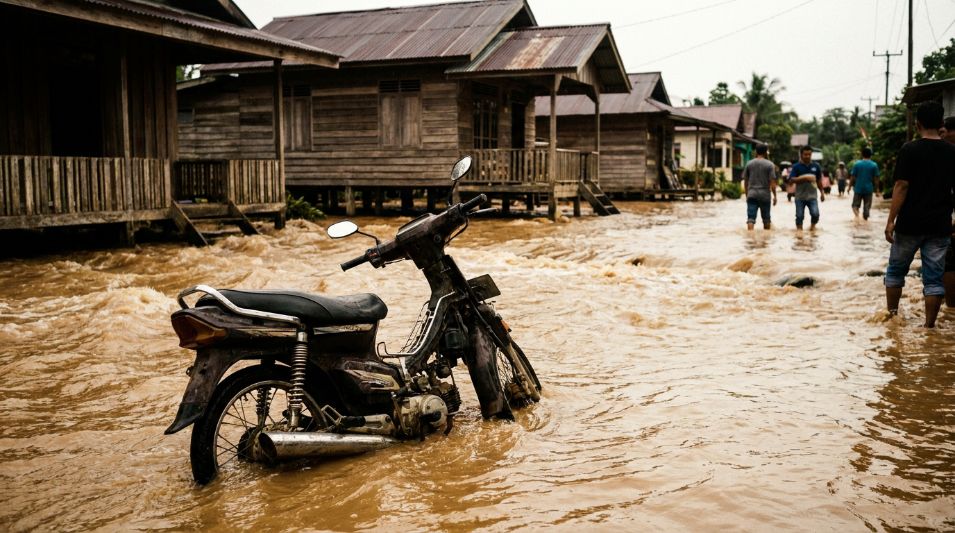 Banjir Kembali Rendam Sejumlah Wilayah Padang, Petugas Fokus Evakuasi Warga