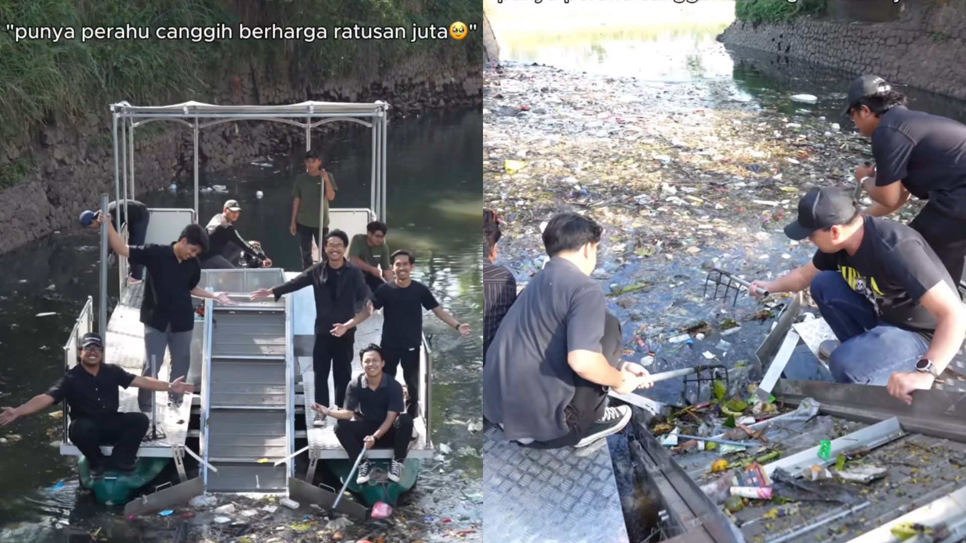 Pandawara Group Luncurkan Perahu Canggih untuk Angkut Sampah hingga 3 Ton