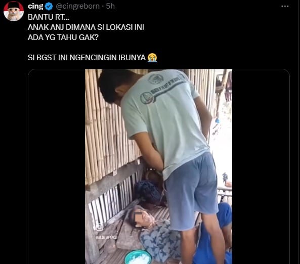 Viral..Pria Diduga Anak Kencingi Ibu Yang Lagi Sakit