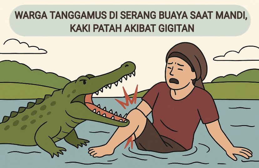 Digigit Buaya Hingga Patah Kaki, Begini Kondisi Terkini IRT di Tanggamus