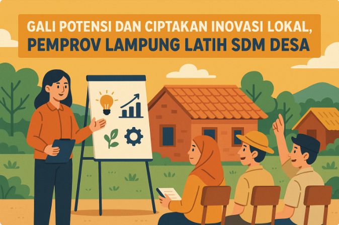 Gali Potensi dan Ciptakan Inovasi Lokal, Pemprov Lampung Latih SDM Desa