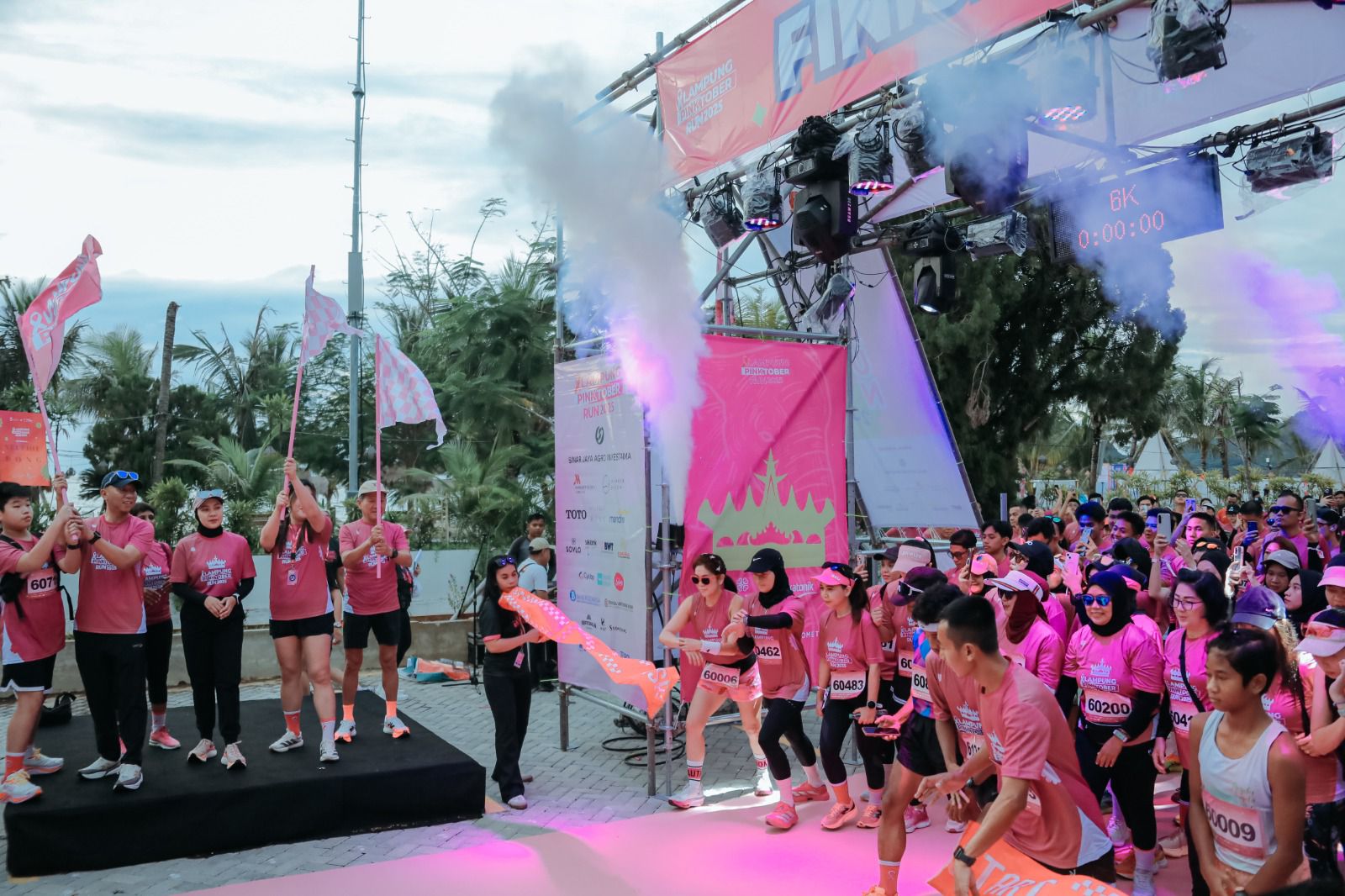 Pinktober Run 2025 Jadi Aksi Nyata Peduli Kanker Payudara di Lampung