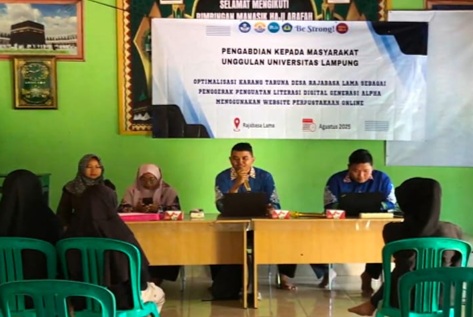 Optimalisasi Karang Taruna Desa Rajabasa Lama Sebagai Penggerak Penguatan Literasi Digital Generisi Alpha 