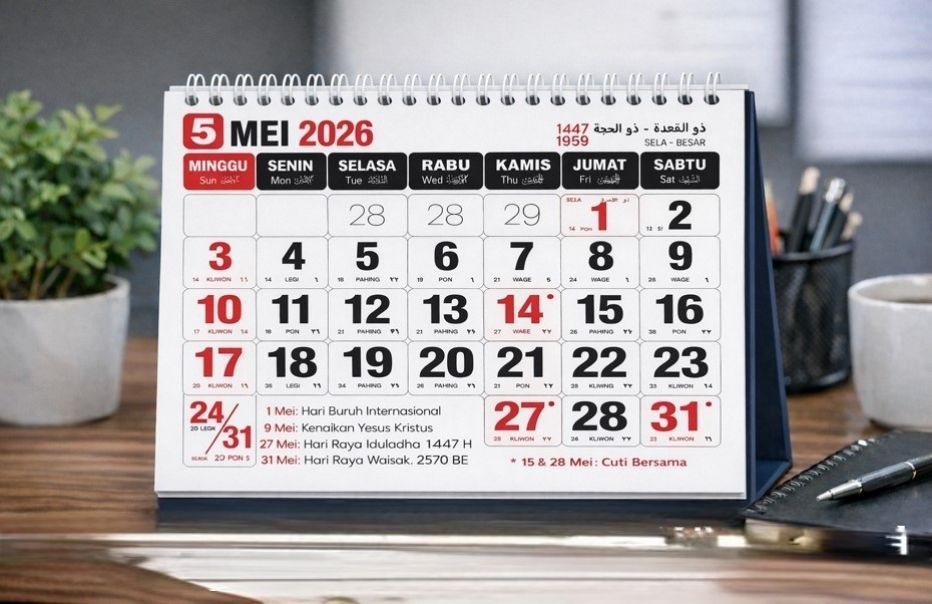 Catat! Daftar Lengkap Tanggal Libur Bulan Mei dari Awal sampai Akhir