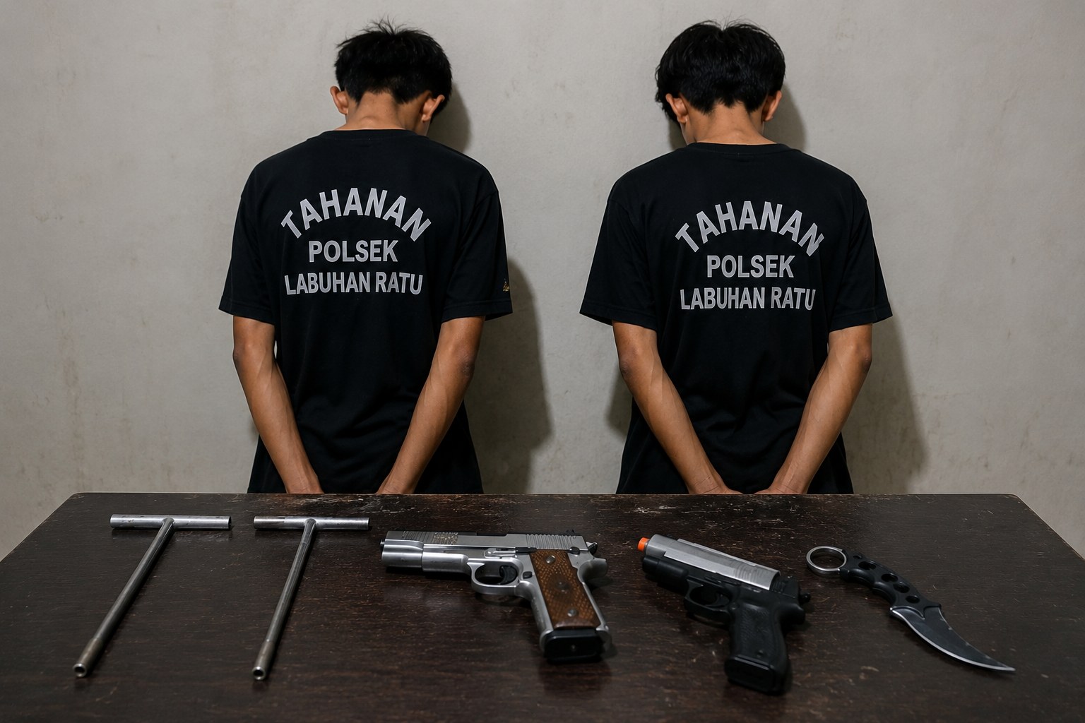Bawa Kunci T dan Airsoft Gun, Dua Pemuda di Rajabasa Diamankan Polisi