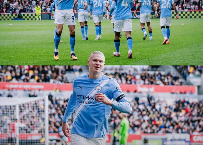 Haaland Antar Manchester City Menang Tipis atas Brentford 1-0