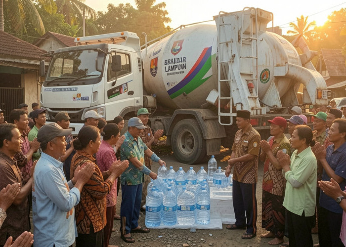BPBD Bandar Lampung Distribusikan Air Bersih untuk Ratusan KK Terdampak Kekeringan