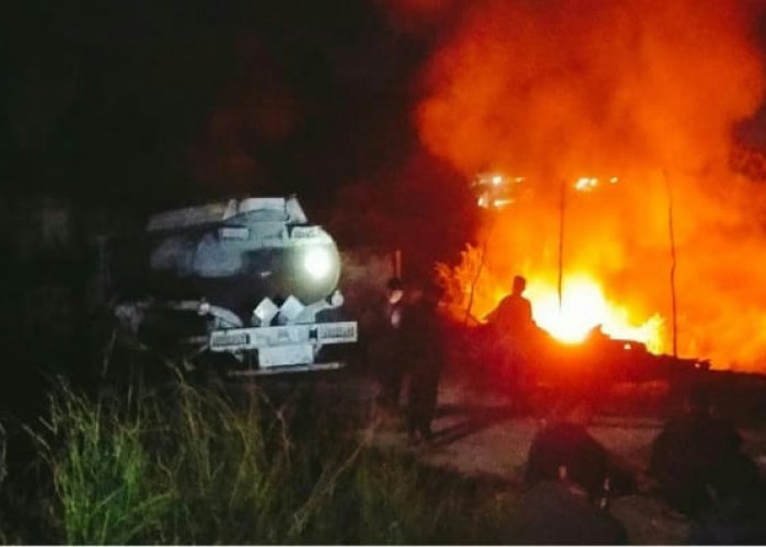 Alhamdulillah, Gudang BBM Ilegal di Pesawaran Terbakar Kembali