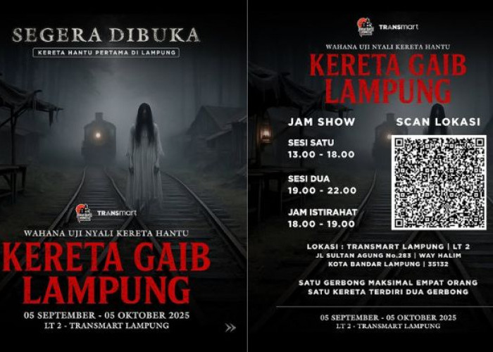 Wahana Kereta Gaib Lampung Segera Hadir, Catat! ini Jadwal dan Lokasinya