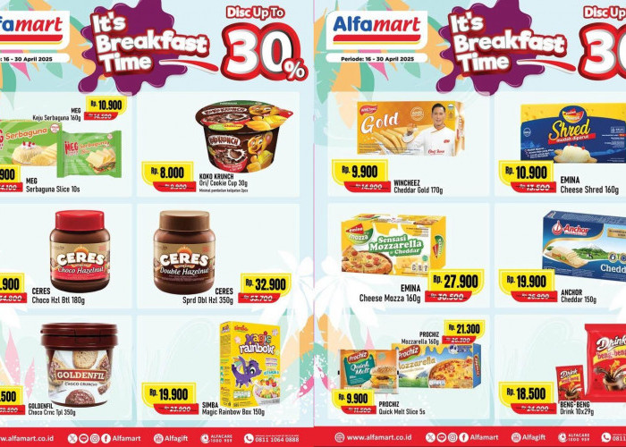 Belum Sarapan, Alfamart Hadirkan Promo “It’s Breakfast Time” – Diskon Hingga 30%!
