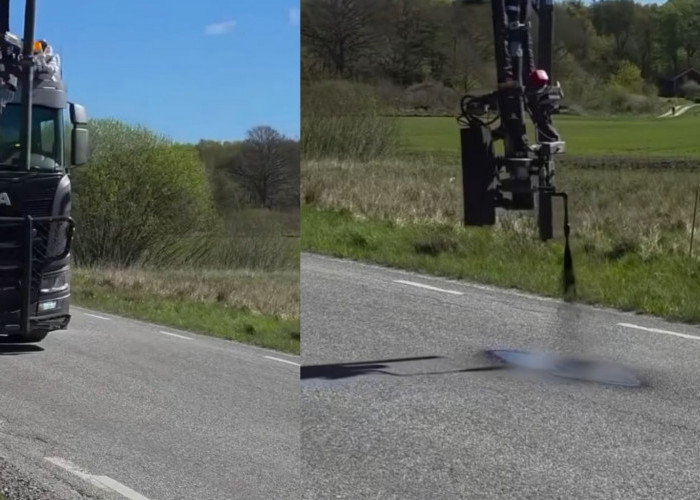 Teknologi Swedia Tambal Jalan Viral, Bisa Selesaikan Retakan dalam Hitungan Detik