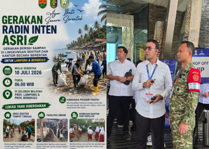 Bersihkan Laut hingga Permukiman dari Sampah, Kodam XXI/Radin Inten Luncurkan Gerakan Radin Inten Asri