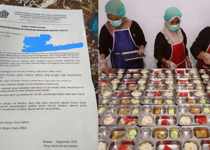 Heboh Surat MTsN 2 Brebes Larang Orang Tua Gugat Jika Anak Keracunan MBG, Surat Dicabut Kemenag