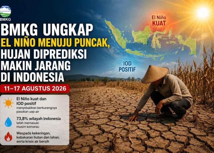 BMKG Ungkap El Niño Menuju Puncak, Hujan Diprediksi Makin Jarang di Indonesia hingga 17 Agustus