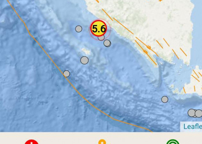 Gempa 5,6 M Guncang Bengkulu Selatan, Terasa Hingga Pesisir Barat