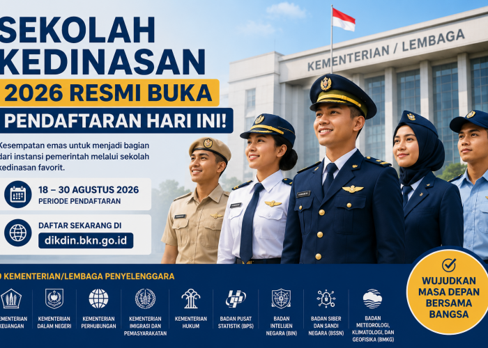 Sekolah Kedinasan 2026 Resmi Buka Pendaftaran Hari Ini, Catat Jadwal Lengkapnya