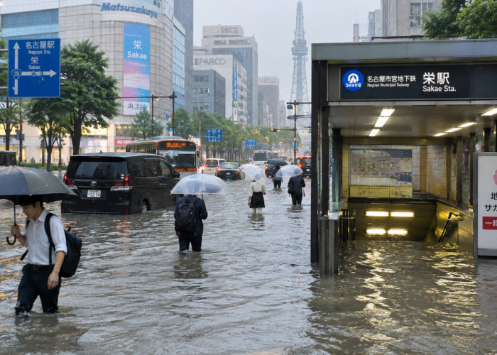Hujan Ekstrem Picu Banjir di Aichi dan Gifu, Jepang Keluarkan Peringatan Level 5