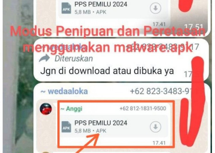 Waspada File PPS Pemilu 2024 APK, Modus Baru Peretasan Ponsel dan Mobile Banking