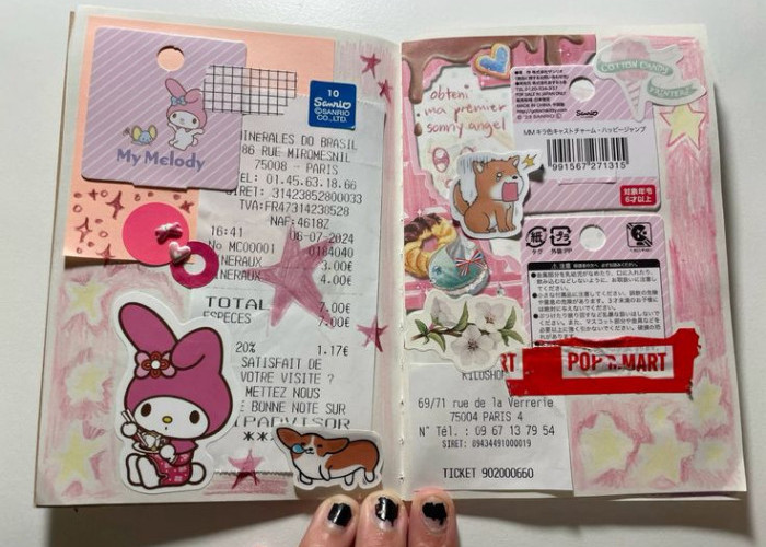 Hobi Koleksi Stiker Makin Kreatif, Junk Journal Jadi Cara Baru Simpan Koleksi