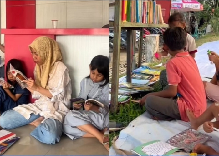Berawal dari Tikar Seadanya, Pemuda Lamteng Inisiasi 'Kampung Seni' Rawat Literasi