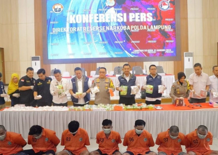 Lagi, Polda Lampung Ungkap Jaringan Sindikat Narkoba Fredy Pratama