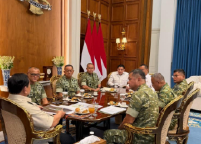 Presiden Prabowo Terima Laporan Panglima TNI, Bahas Progres 2.500 Jembatan Desa hingga Program Air Bersih
