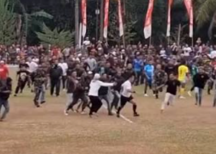 Tawuran Pecah di Laga Pordes Bogor, Dua Wasit Dikeroyok hingga Luka