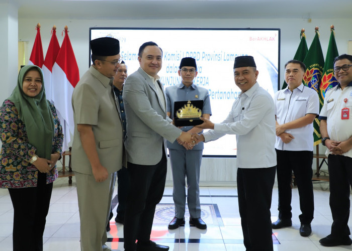 Kunjungan Kerja Komisi I DPRD Provinsi Lampung ke Kantor Wilayah BPN Provinsi Lampung