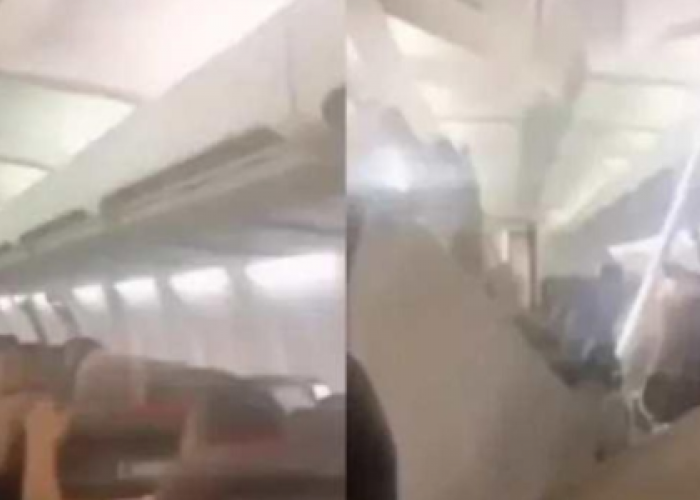 Plafon Kabin Ambrol, Pesawat Boeing 737 Iran Mendarat Darurat