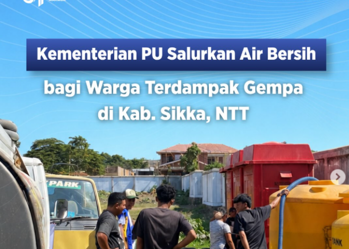 6.000 Liter Air Dikirim ke Lokasi Pengungsian, Begini Perjuangan Warga Sikka Bertahan Pascagempa