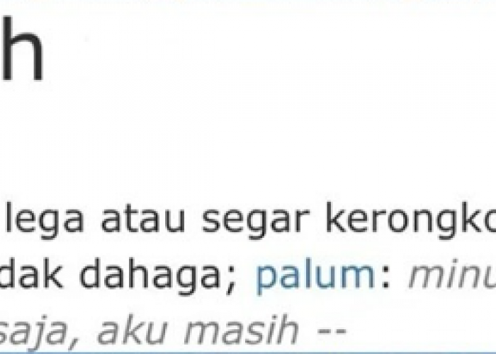 Kata Baru “Galgah” Resmi Masuk KBBI, Ditemukan oleh Bunga Reyza: Lawan Kata dari “Haus”