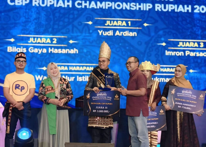 Guru BK SMK Negeri SPP Lampung Raih Juara 3 Duta Guru CBP Rupiah di Championship 2026 Bank Indonesia Lampung
