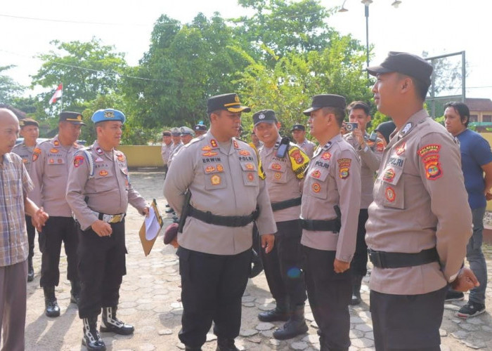 Tekankan Netralitas Polri pada Pilkada, Waka Polresta Bandar Lampung Sidak Polsek Teluk Betung Timur.