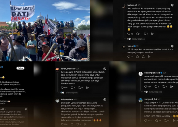 Dukungan Pengusaha Mengalir untuk Aksi 27 Agustus, Rekening Donasi Warga Pati Justru Ditunda