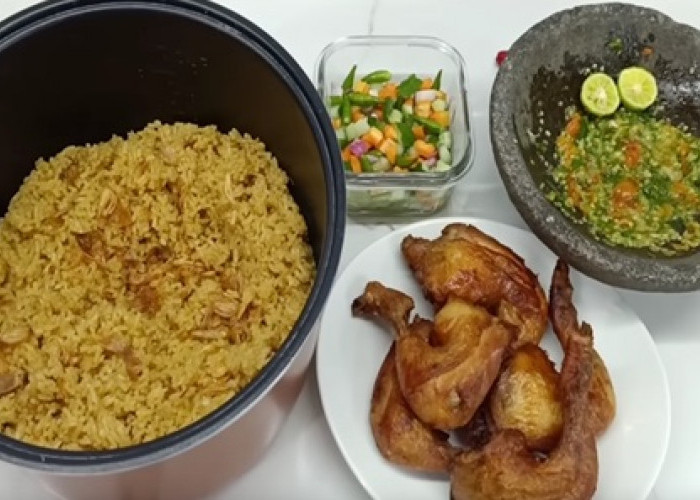 Resep Nasi Kebuli Ayam Rice Cooker Plus Sambal Bajak, Cocok Untuk Menu Buka Puasa Bersama Keluarga