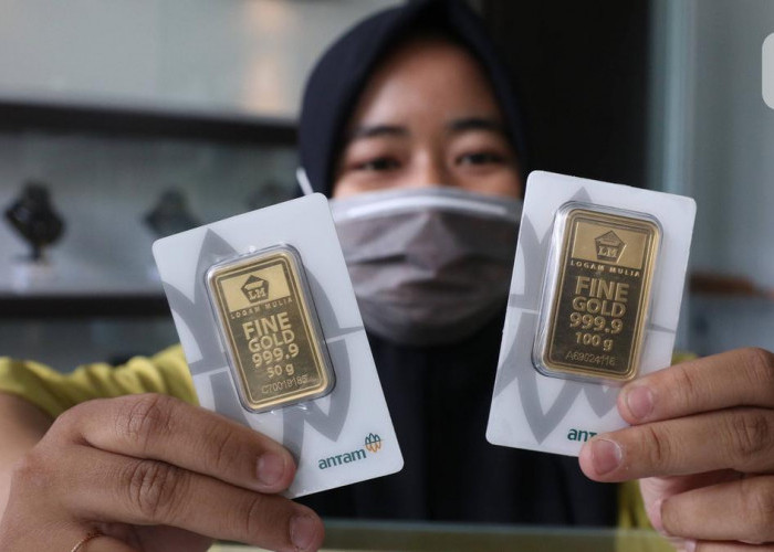 Harga emas Antam hari ini turun Rp11.000 jadi Rp1,466 juta per gram